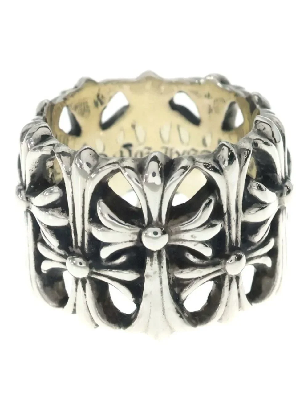 Chrome Hearts Cemetery Black Sling Silver Bca Ring